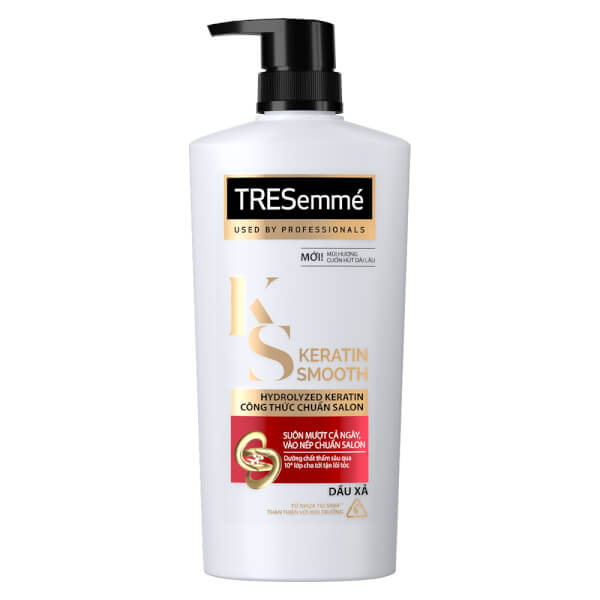 Dầu xả tresemmé keratin smooth vào nếp suôn mượt 620g
