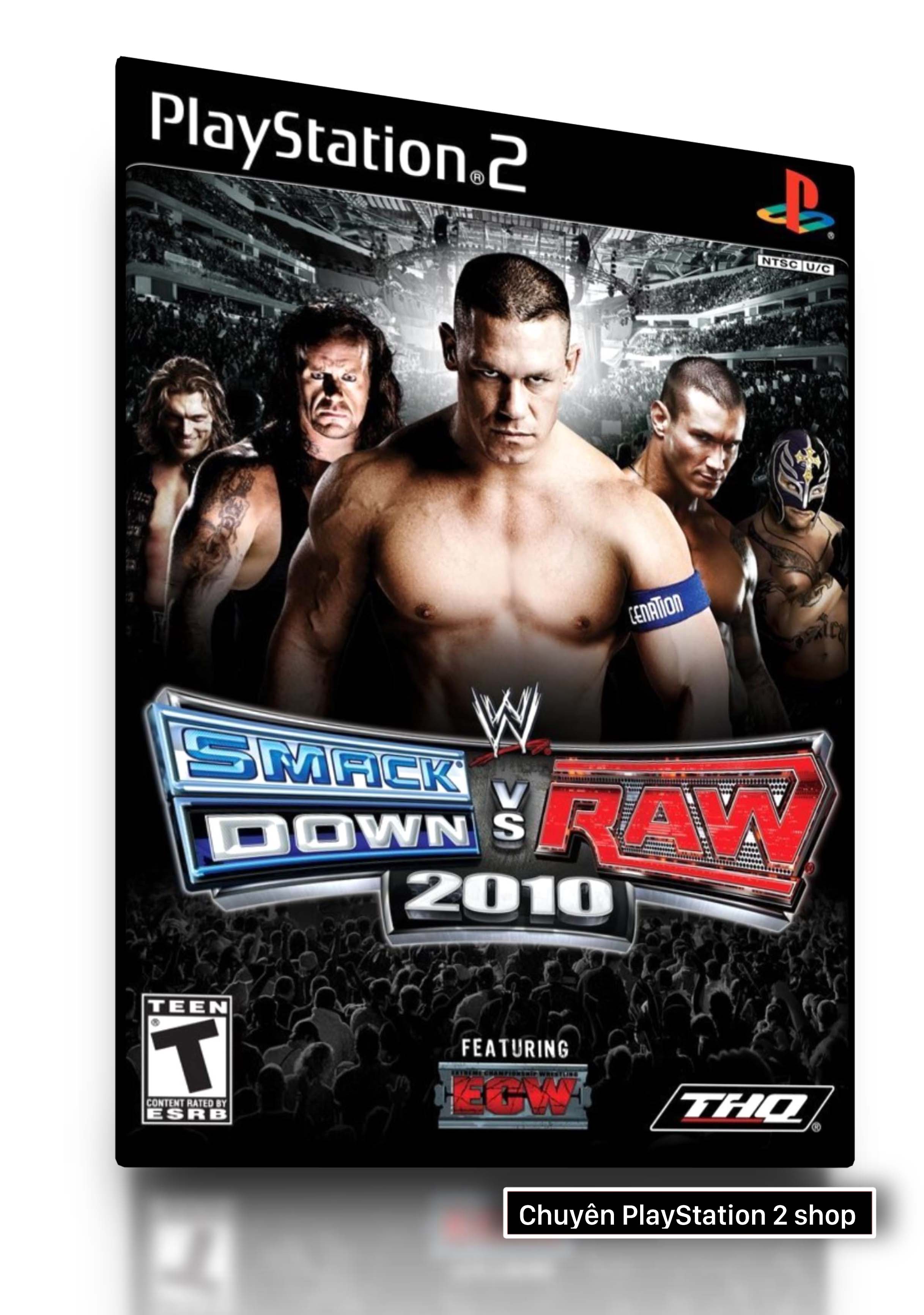 Đĩa game PS2, WWE SmackDown! vs. Raw 2010 (Đô vật) cho máy game PS2