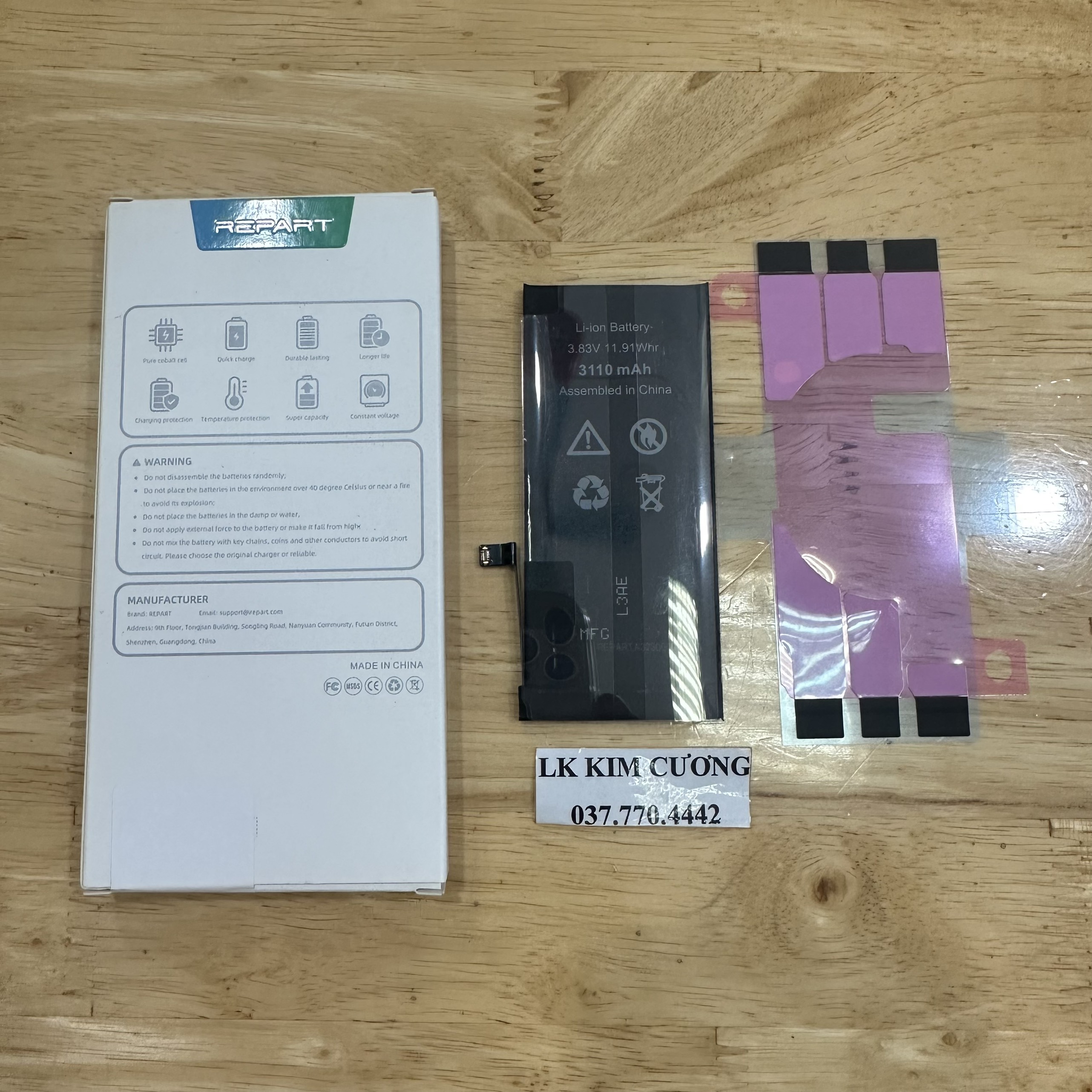 Pin điện thoại tương thích cho ip 11