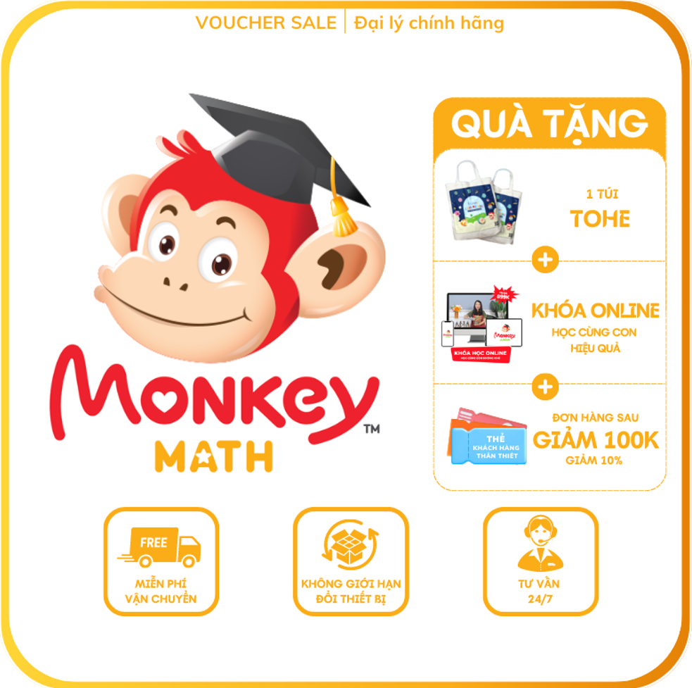Monkey Math - Toán tiếng Anh chuẩn Mỹ cho trẻ