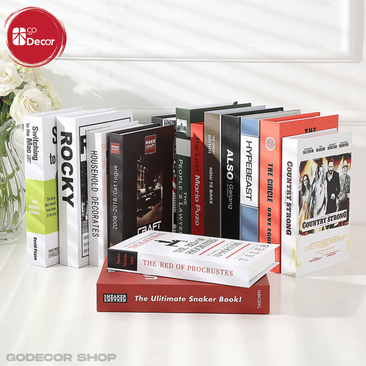 Mô Hình Sách Giả Trang Trí Sách Decor Bàn Làm Việc Trang Trí Kệ Sách Phụ Kiện Chụp Ảnh