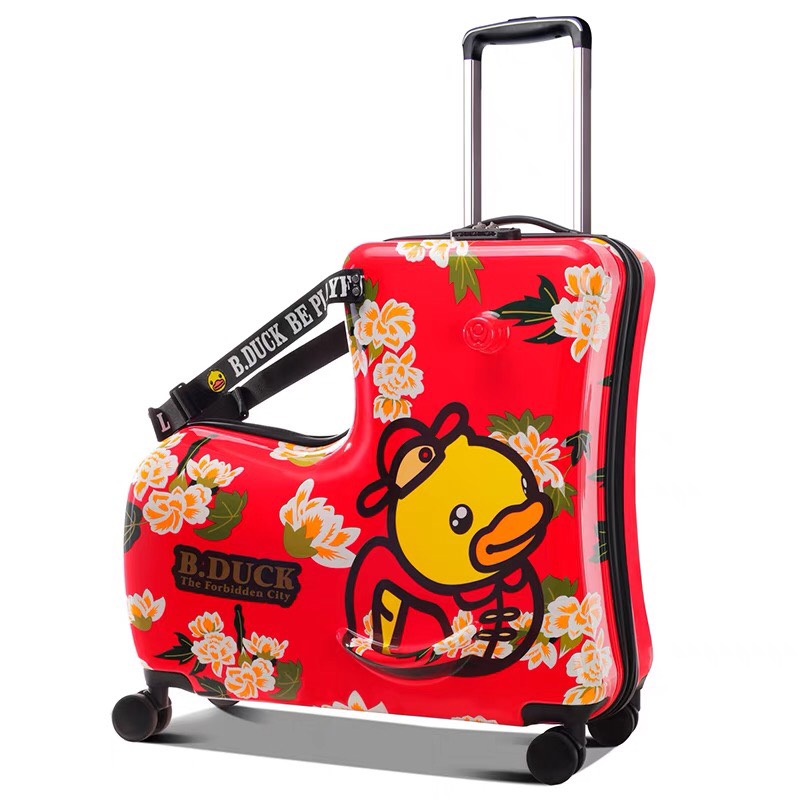 Vali Du lịch Vịt kéo B.duck Chính hãng kiêm xe ngồi cho bé.
