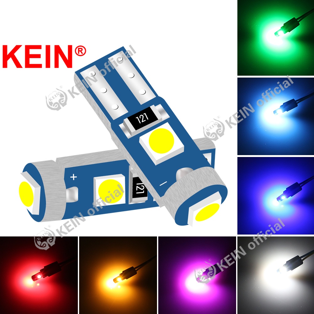 Bóng đèn led t5 3smd 3w gắn mặt đồng hồ xe máy dc12v / bóng led đồng hồ xe máy