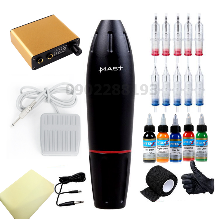 Bộ máy xăm - bộ máy pen mast - cao cấp chất lượng - bảo hành- chuyên tattoo thẩm mỹ.
