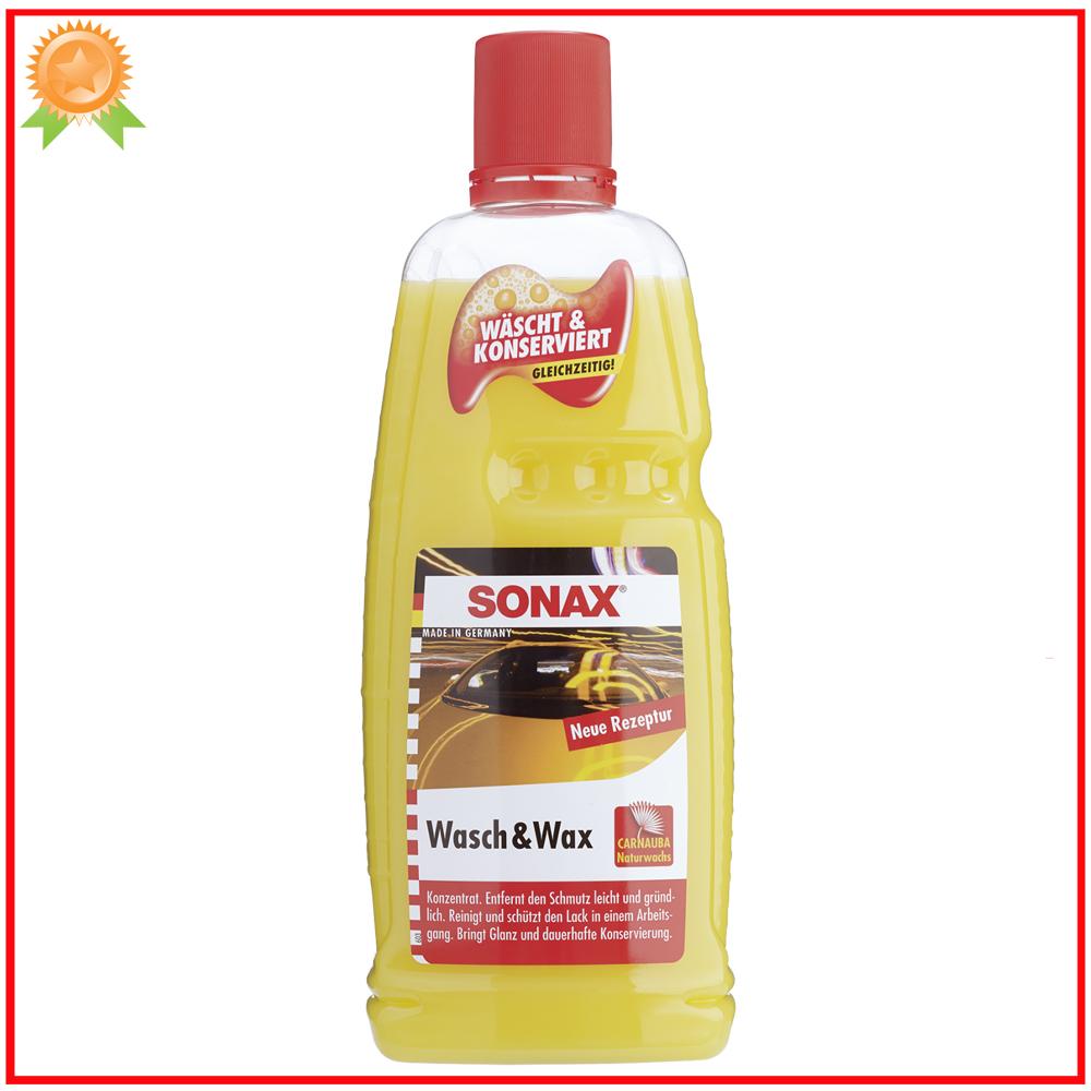 Dung dịch rửa xe đậm đặc bóng sơn Sonax Wash & Wax 1L