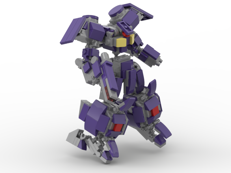 Đồ chơi lắp ráp Non Lego Moc mech Steel Tím