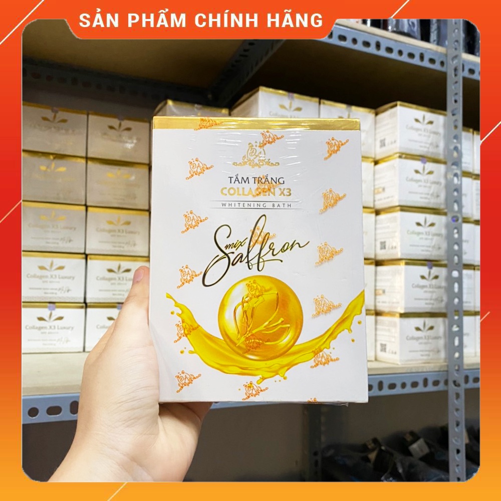Tắm trắng mix saffron collagen x3 luxury - tắm trắng colagen x3 - mỹ phẩm g anh