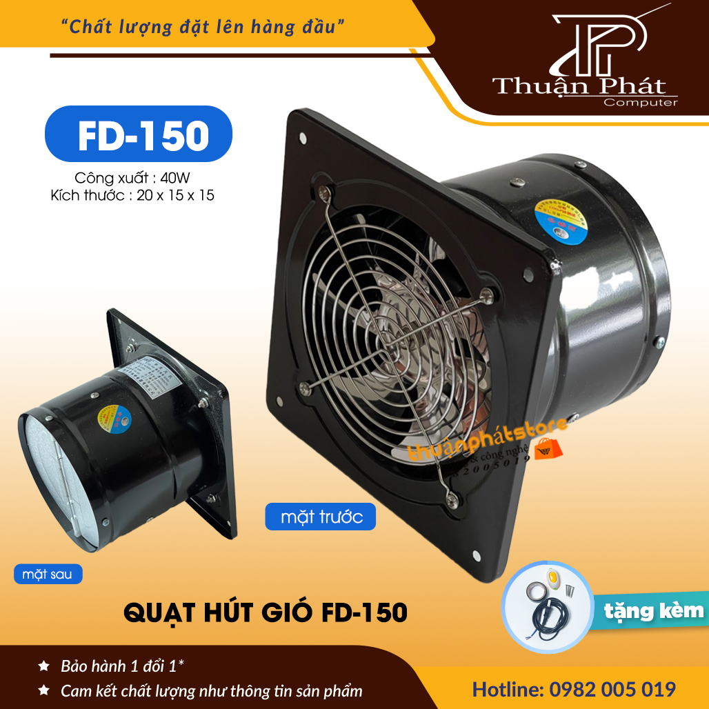Quạt hút gió FD-150 Tiết Kiệm Điện Năng - Hút Gió Nhà Bếp , Nhà Tắm , Nhà Vệ Sinh