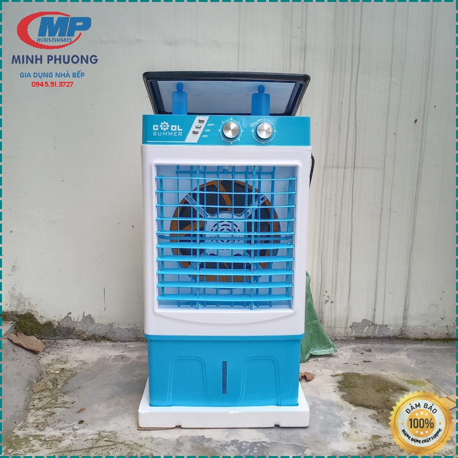 Bảo hành 24 tháng quạt điều hòa quạt hơi nước hs 45a 120w dung tích 46 lít