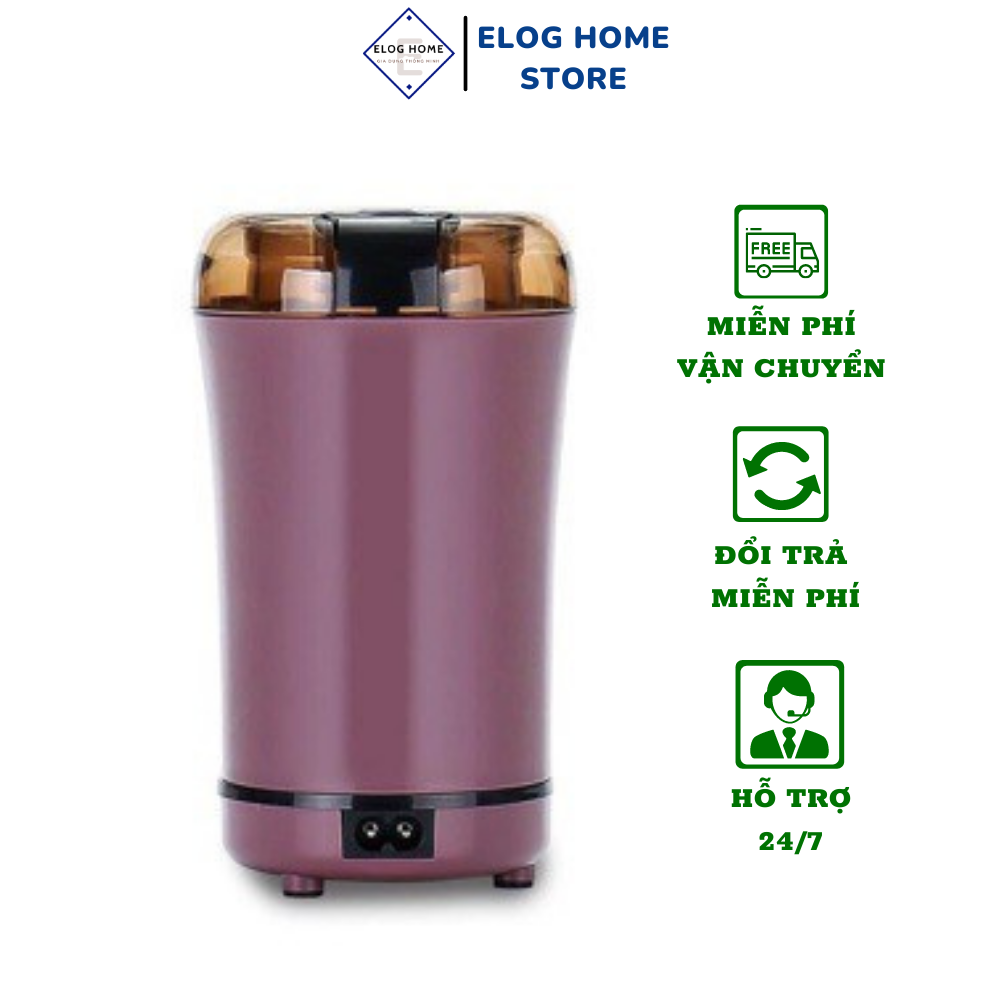 Máy nghiền bột ngũ cốc bột khô ớt khô, máy xay mini cầm tay xay cà phê, hạt đậu sắc bén tiện dụng Elog Home