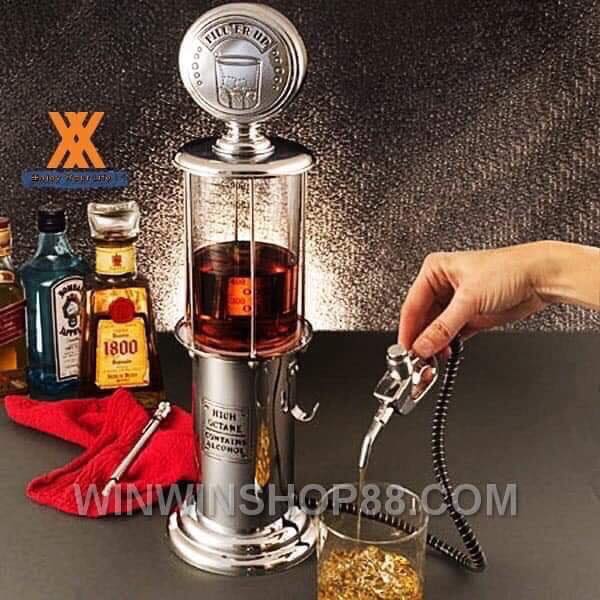 Bình rót nước , rượu bia hình cây xăng 1 vòi 1 lít