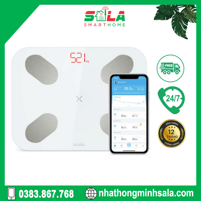 Cân sức khỏe thông minh picooc s1 pro – bh chính hãng 12 tháng
