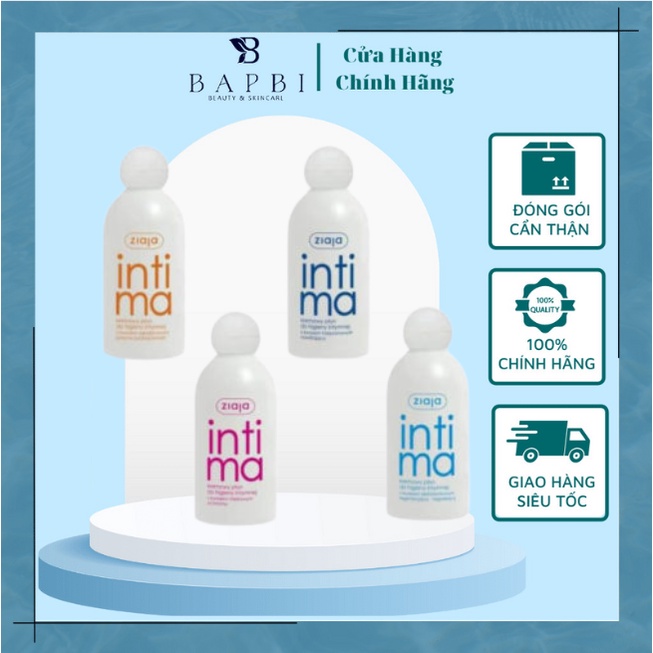 Dung dịch vệ sinh intima ziaja dung dịch vệ sinh phụ nữ 200ml