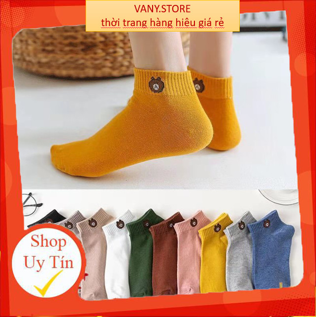 Combo 10 đôi tất/vớ gấu❤️freeship❤️ set tất gấu nam-nữ 10 đôi tặng kèm túi rút xinh xắn mã ta1