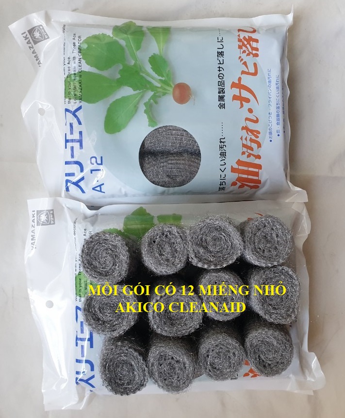 BÙI NHÙI MỊN STEEL WOOL nhập khẩu từ Nhật Bản-12 miếng-CONDORJP