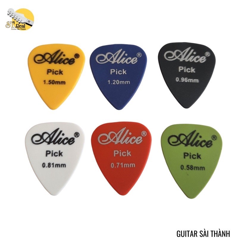 Phím gãy nhựa guitar nhiều size và màu