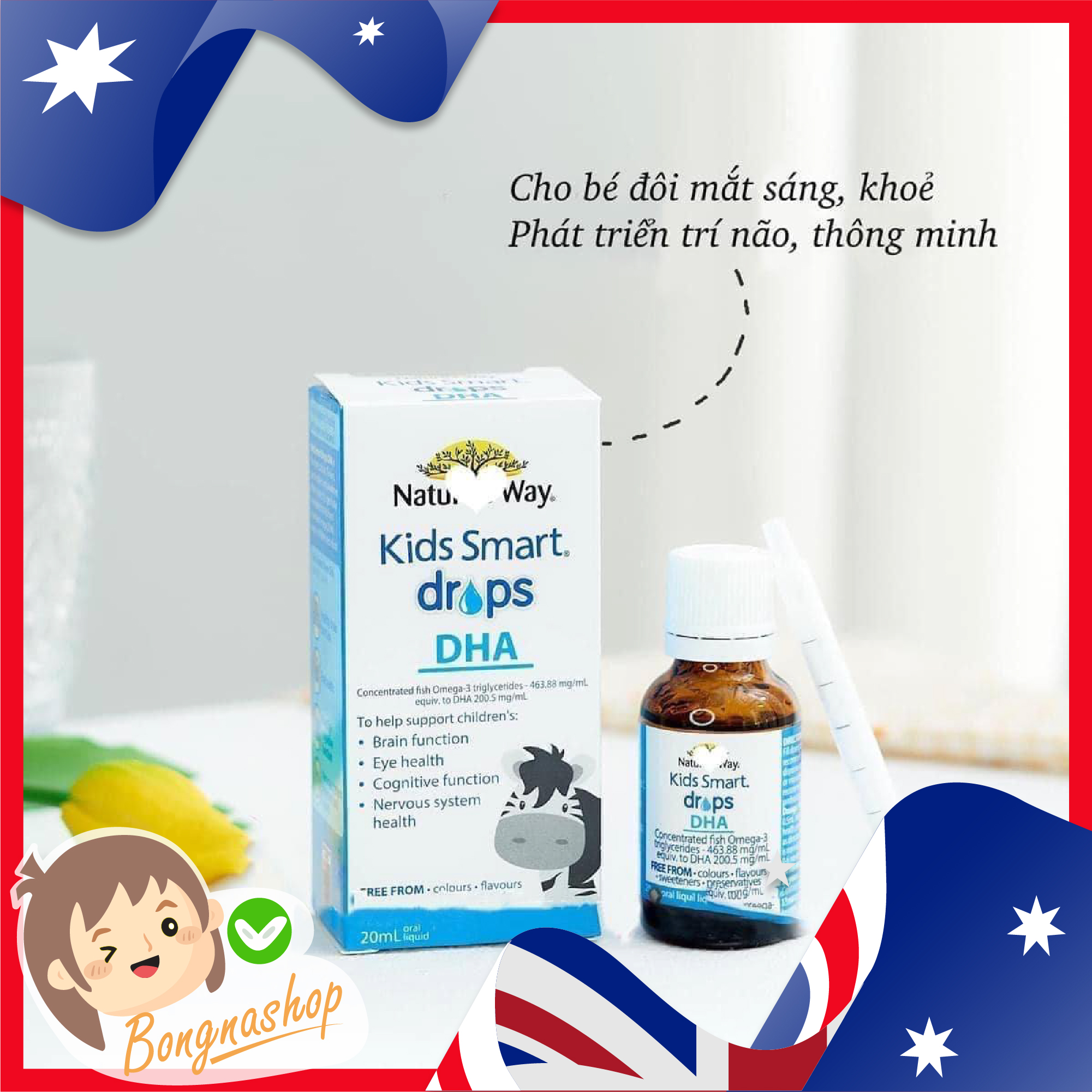 DHA Nature’s Way Kids Smart dạng giọt Drops 20ml