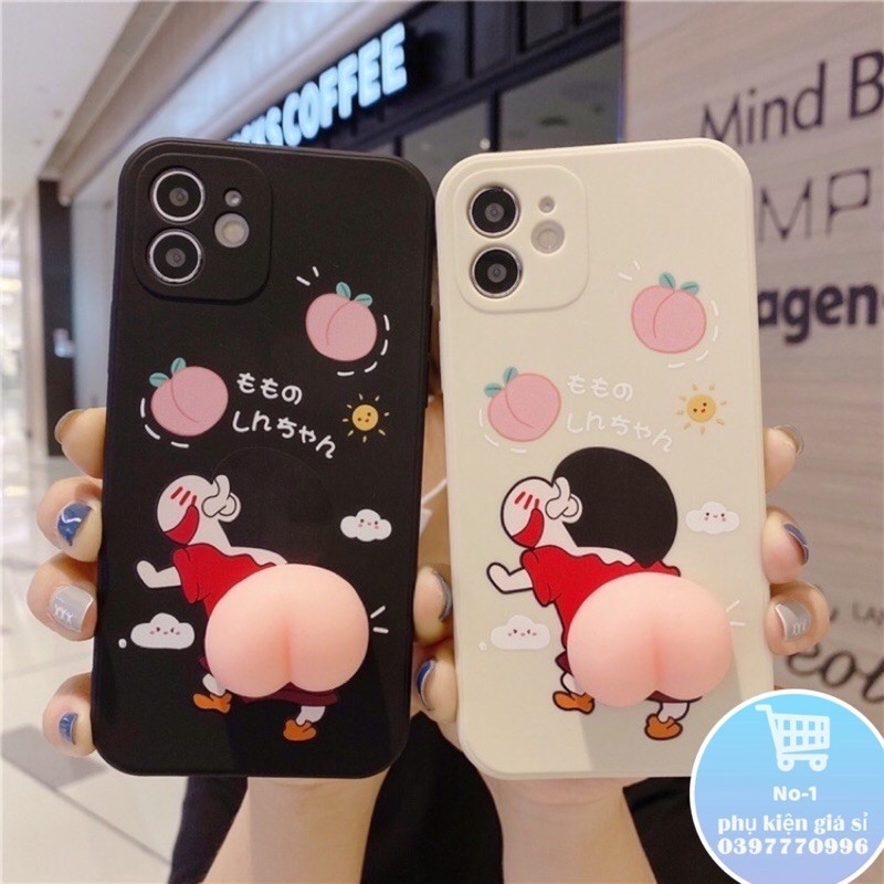 Full mã Ip 6 đến 11 | 12 Pro max - Ốp Điện Thoại Silicon Hình Cậu Bé Bút Chì Shin Mochi Ngộ Nghĩnh Squishy
