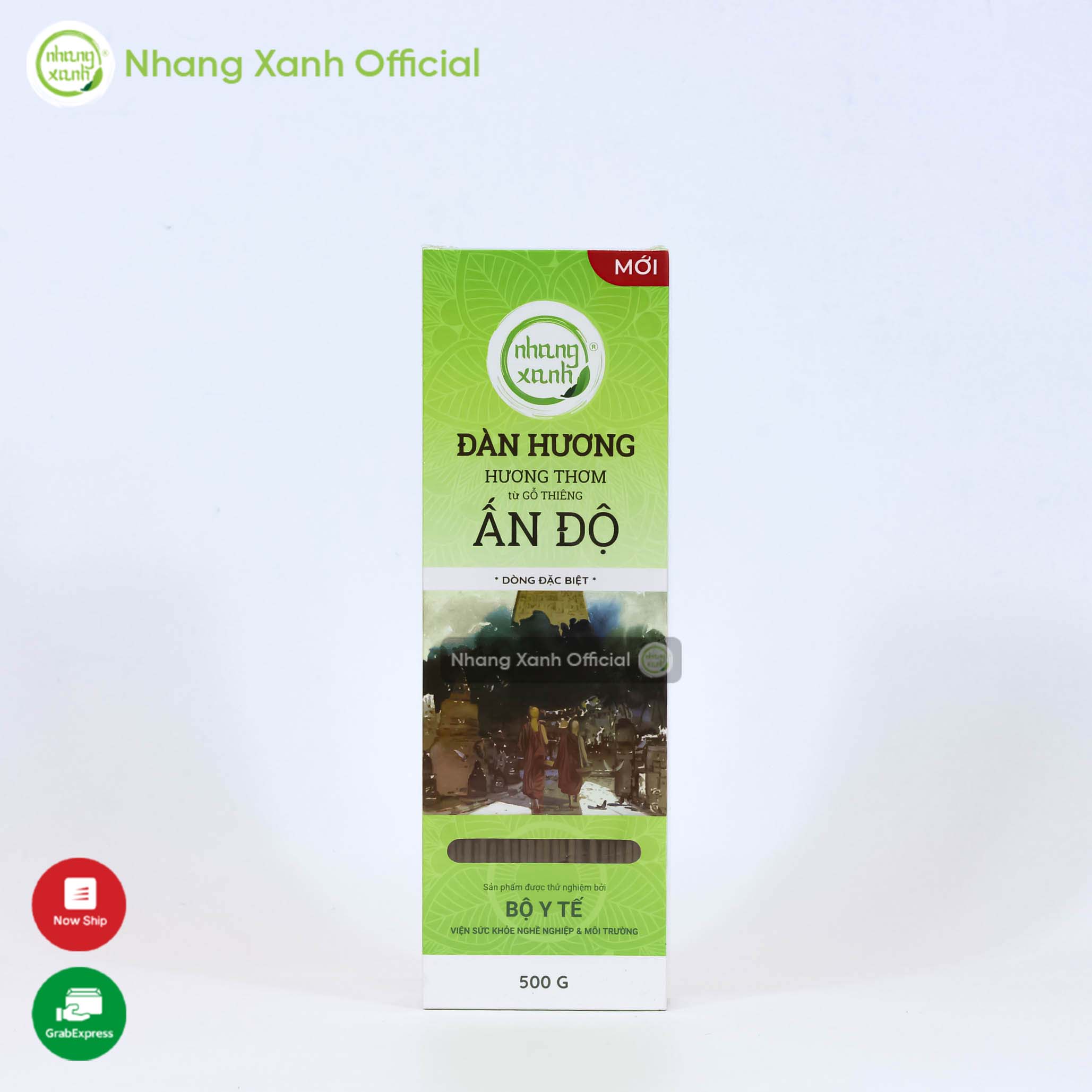 Nhang Xanh Đàn Hương 30cm 500g - Hương thơm dịu nhẹ, lôi cuốn từ gỗ đàn hương Ấn Độ.