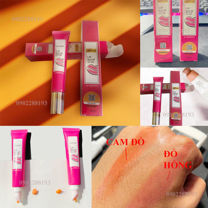 Dưỡng kích màu môi Lip balm Loreal Dưỡng ẩm môi phun xăm- Mã vạch chính hãng.