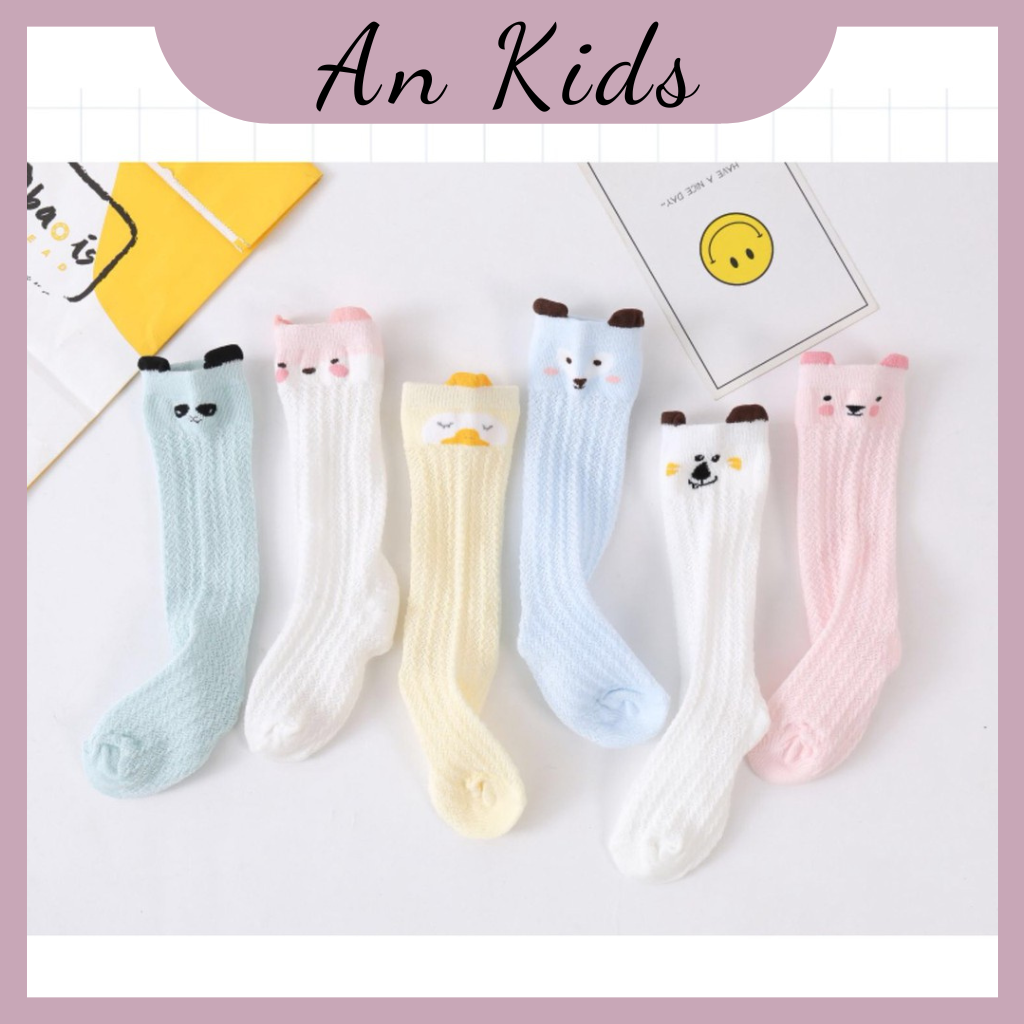 Tất boot cao cổ lưới con gà cho bé ankids