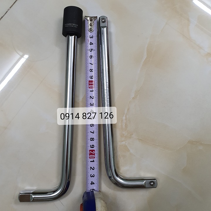 [Ảnh thật] [Chính hãng] Tay vặn chữ L hệ 1/2 inch chiều dài hãng Kouritsu Nhật Bản chiều dài 25cm, Bảo hành 12 tháng, Cần siết chữ L 10 inch, Can siet chu L, Tay noi chu L