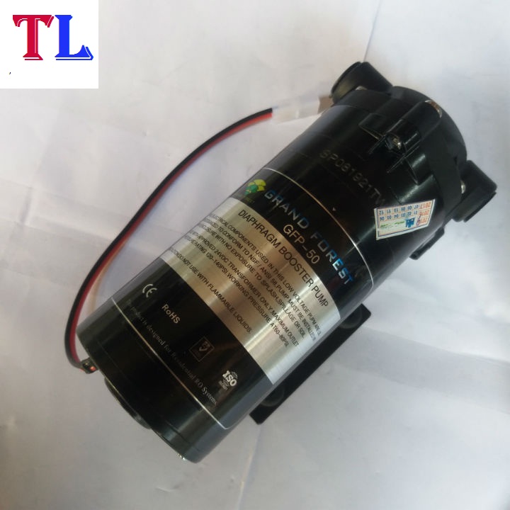 Bơm tăng áp 24v Grand Forest GFP - 50 - Hút đẩy siêu khỏe - dùng cho máy lọc nước RO và dàn phun sương