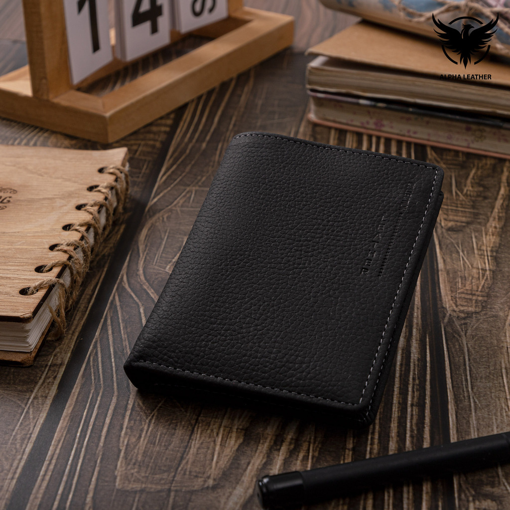 Ví nam cao cấp - alpha leather - ví da bò mexico xuất xịn nam tính