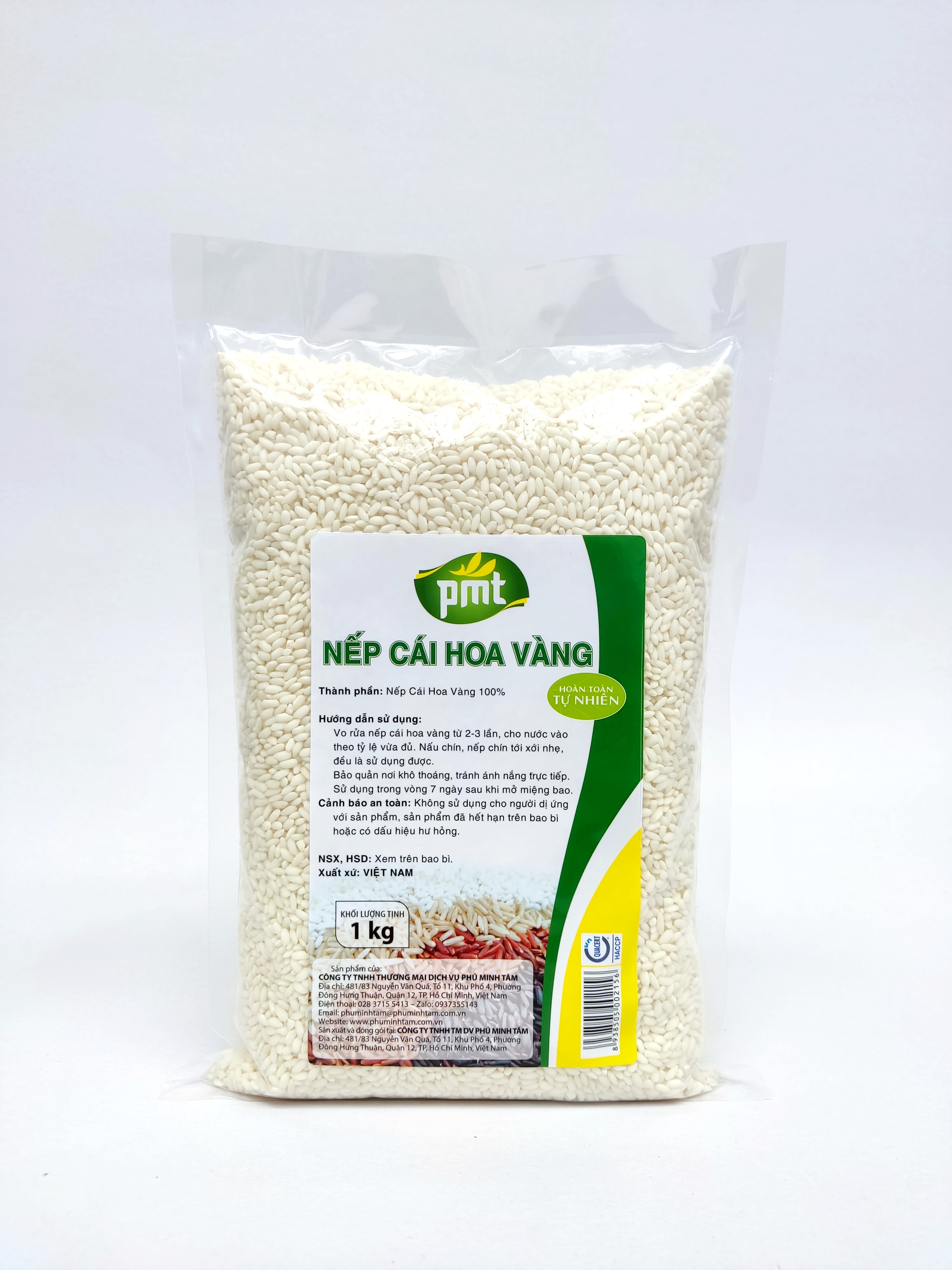 Nếp cái hoa vàng Phú Minh Tâm 1kg Phú Minh Tâm