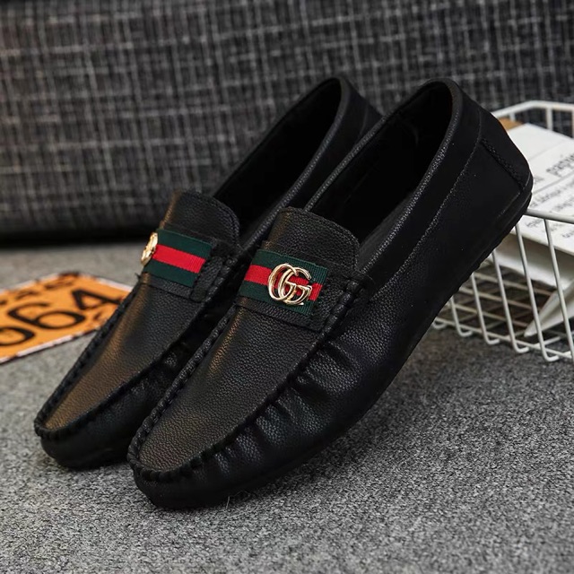Giày lười nam gc quai xanh da xần