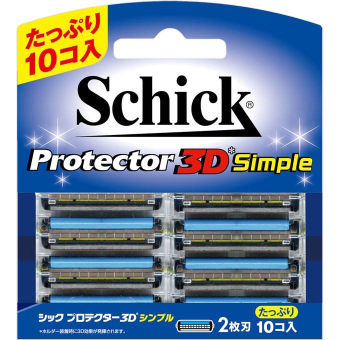 Vỉ 10 Lưỡi dao cạo râu Schick Protector 3D