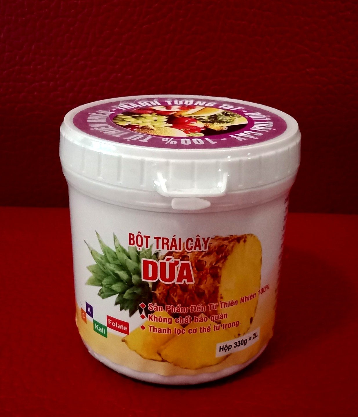 [HCM]BỘT TRÁI CÂY DỨA - 100% TỪ THIÊN NHIÊN - 330g