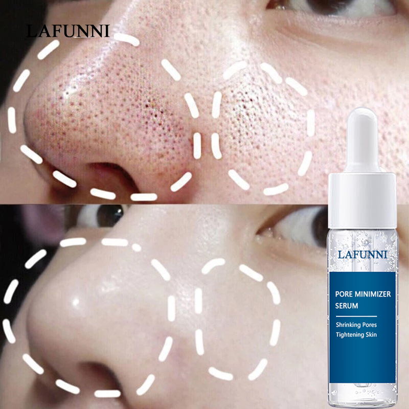 LAFUNNI Serum Thu Nhỏ Lỗ Chân Lông, Lỗ Chân Lông Thu Nhỏ Nuôi Dưỡng Giữ Ẩm Khô Sửa Chữa, Tinh Chất Điều Trị Lỗ Chân Lông Mặt Chăm Sóc Da