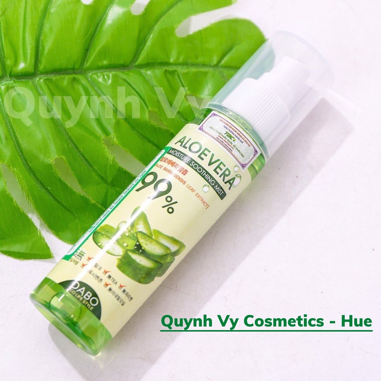 Xịt khoáng nha đam lô hội dabo hàn quốc, quynh vy cosmetic - hue, xịt khoáng cấp ẩm tức thì