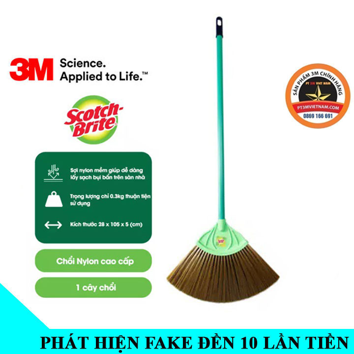 Chổi nylon cao cấp 3M scotch brite