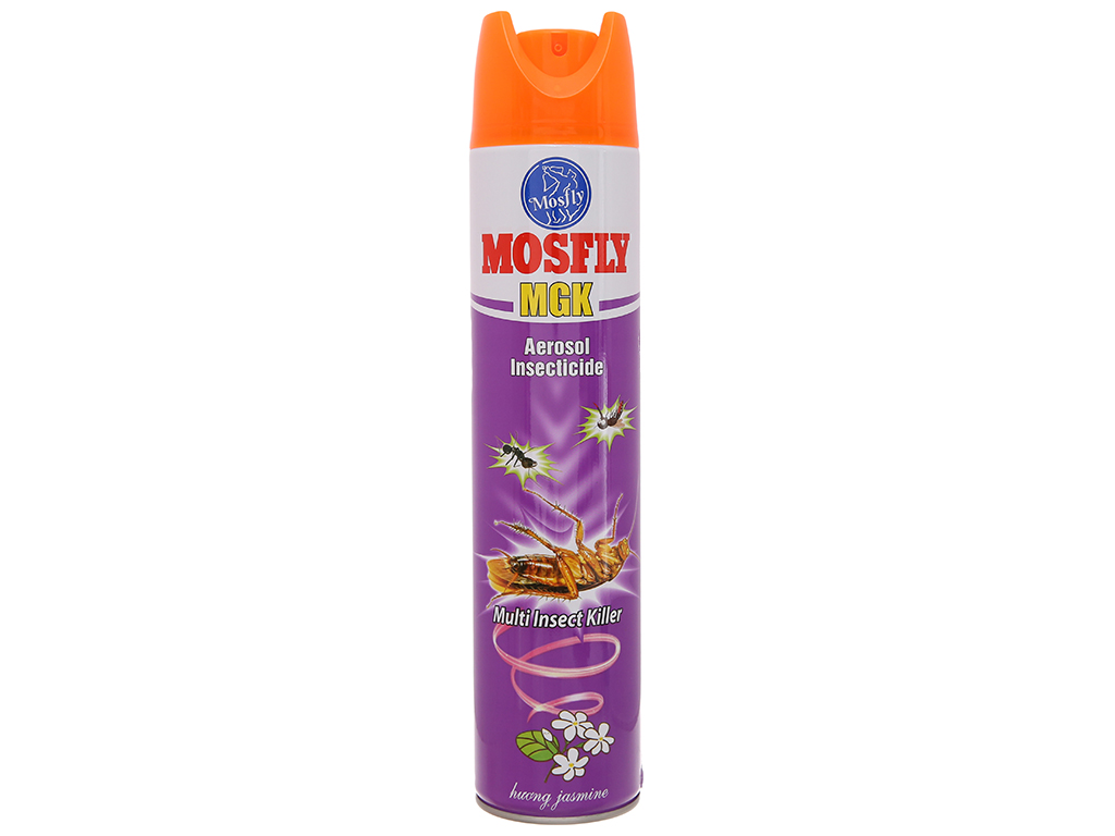 Bình xịt côn trùng mosfly mgk hương hoa lài 600ml