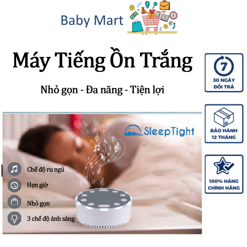 Máy Tạo TIếng Ồn Trắng Giúp Bé Ngủ Ngon Sâu Giấc Máy Ru Bé Ngủ Ngon Có Thể Tuỳ Chỉnh Âm Thanh Dễ Dàng Nhiều Chế Độ Nhạc Có Hẹn Giờ Đèn Ngủ Cho Bé Nhỏ Gọn Dễ Dàng Mang Theo Pin Dùng Được Lâu