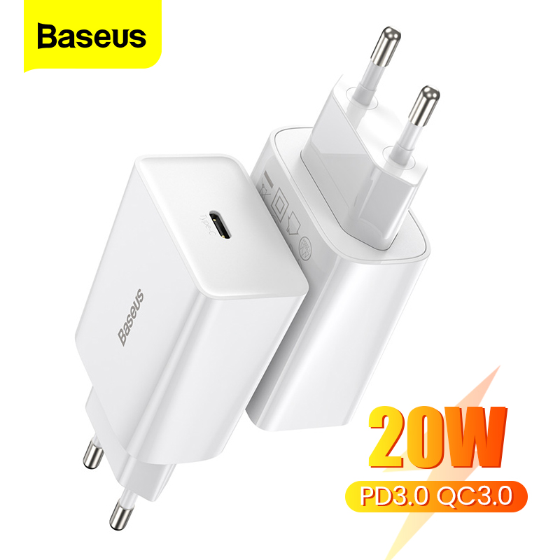 【PD 20W 】Baseus Sạc Nhanh 20W QC 3.0 PD USB Loại C Sạc Nhanh, Bộ Sạc PD Điện Thoại Samsung Xiaomi Ch