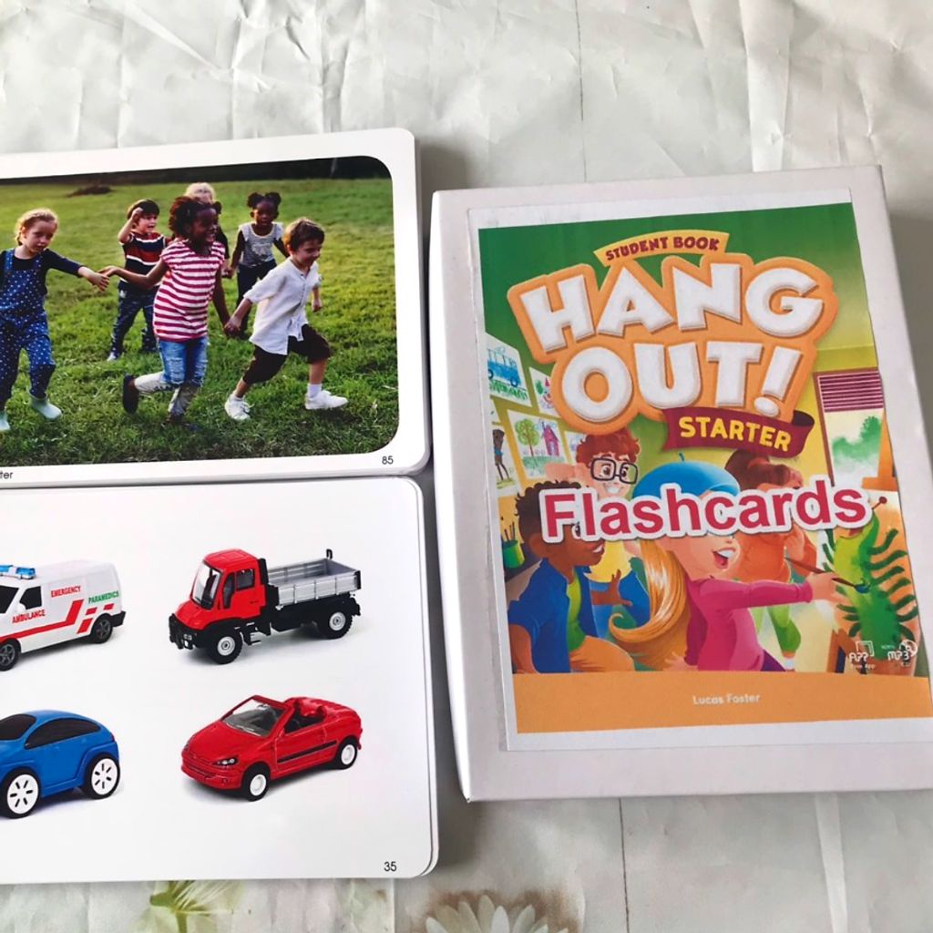 Thẻ học tiếng anh hag ount 1,2,3,4,5,6, starter + flash card cho bé + 1995 books