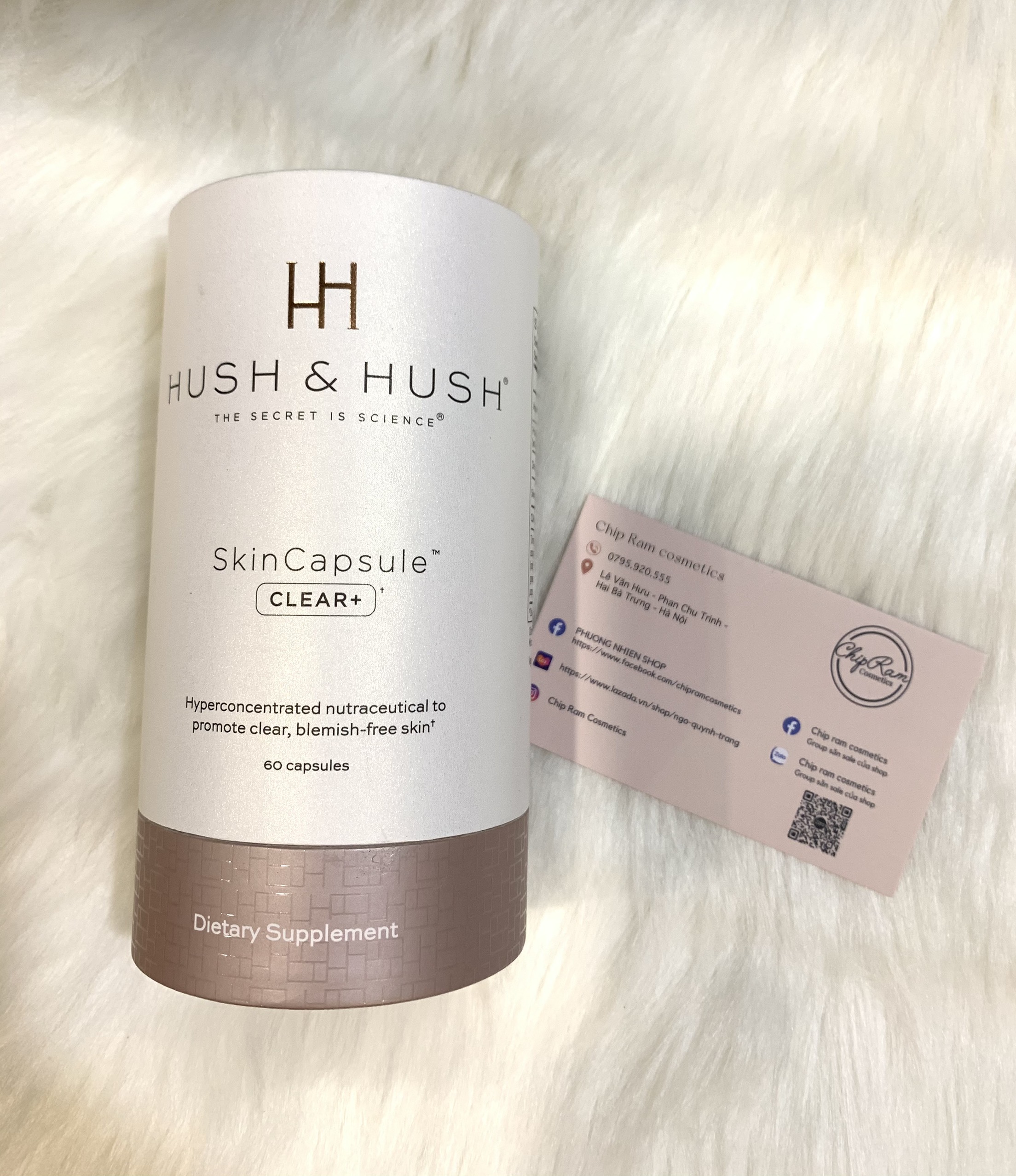 Viên Uống Giảm Mụn Image Skincare Hush & Hush SkinCapsule Clear+ 60viên