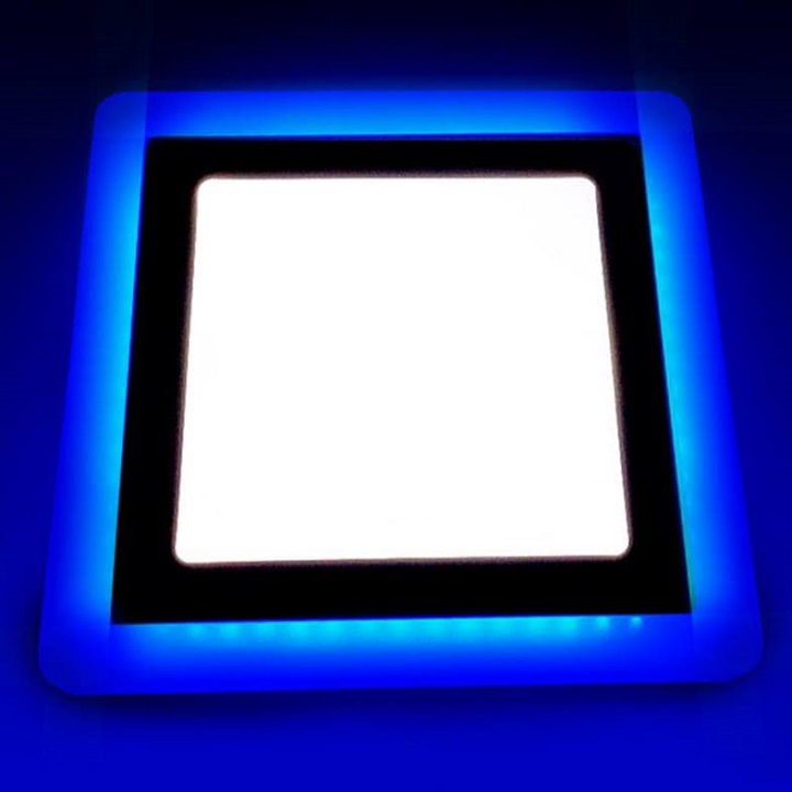 ĐÈN LED ỐP NỔI TRẦN 24W VIỀN ĐỔI 2 MẦU 3 CHẾ ĐỘ TRẮNG- XANH DƯƠNG