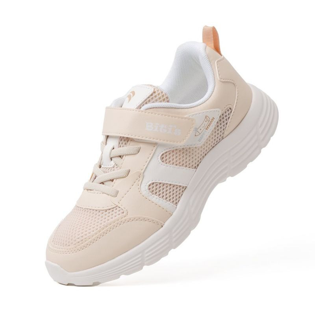   Hoàn Xu  GIÀY THỂ THAO BATA HỌC SINH BÉ GÁI BITI'S XÉ DÁN BSG007500  TRẮNG + KEM  - BITIS GIRLS SPORT SNEAKERS 