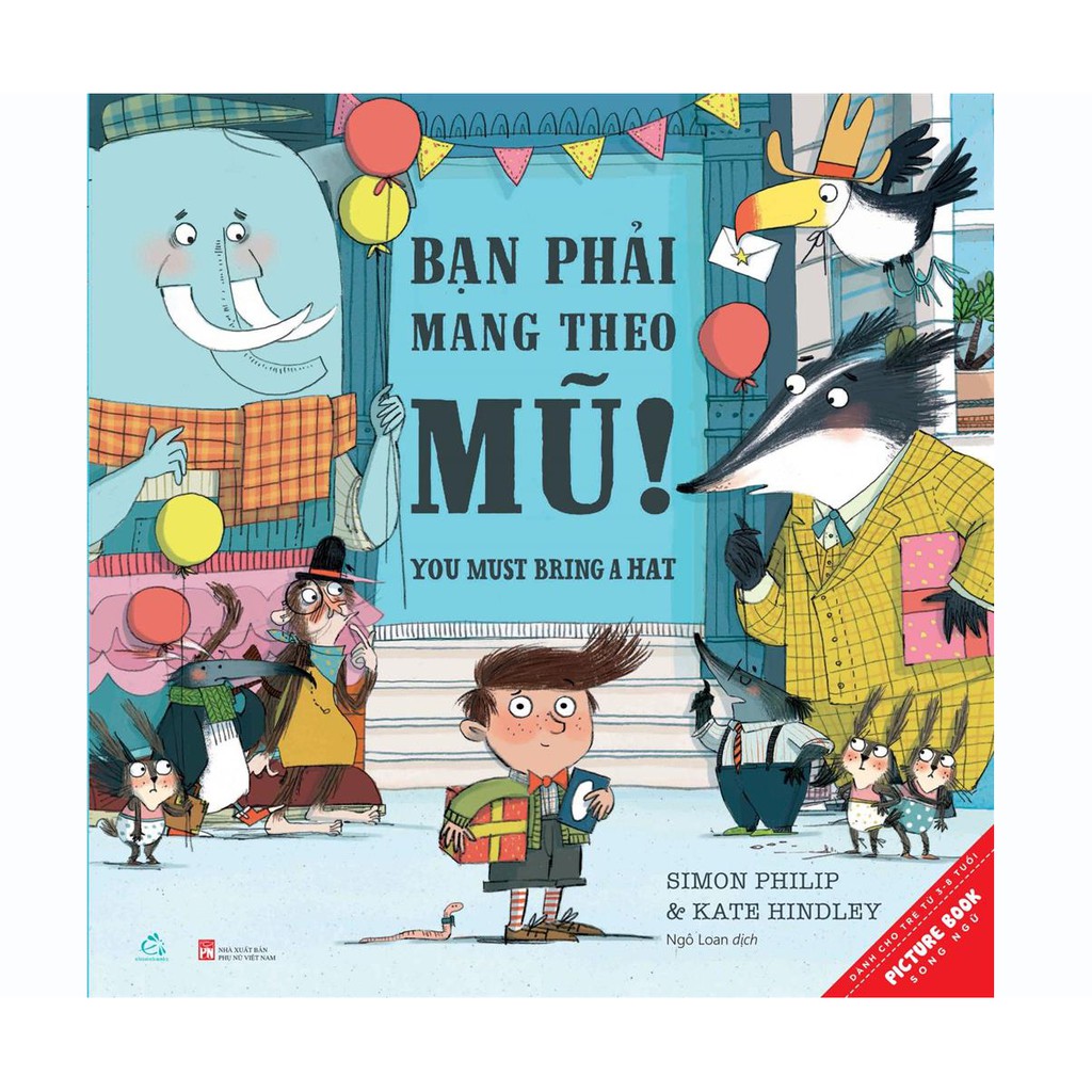 Sách song ngữ bạn phải mang theo mũ