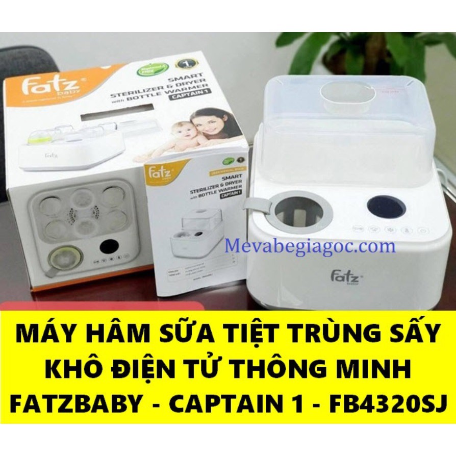 (FREESHIP ĐẾN 50k) Máy tiệt trùng sấy khô thông minh tích hợp hâm sữa điện tử Fatz Fatzbaby - CAPTAIN 1 - FB4320SJ