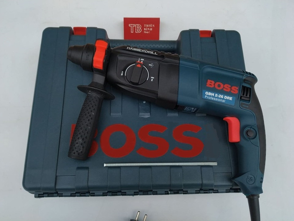 Máy khoan đục bê tông 3 chức năng 2-26 800w boss dây nguồn 4m