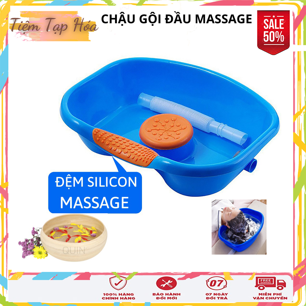 [SIÊU SALE] Chậu Nhựa Gội Đầu Massage Tại Nhà Chăm Sóc Người Thân Hiệu Quả Tiện Dụng