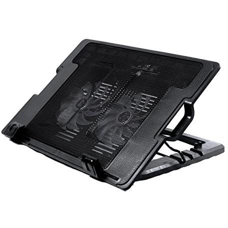 Đế Tản Nhiệt Laptop 2 Fan Có Led - Quạt Tản Nhiệt Laptop Thay Đổi Độ Dốc N182