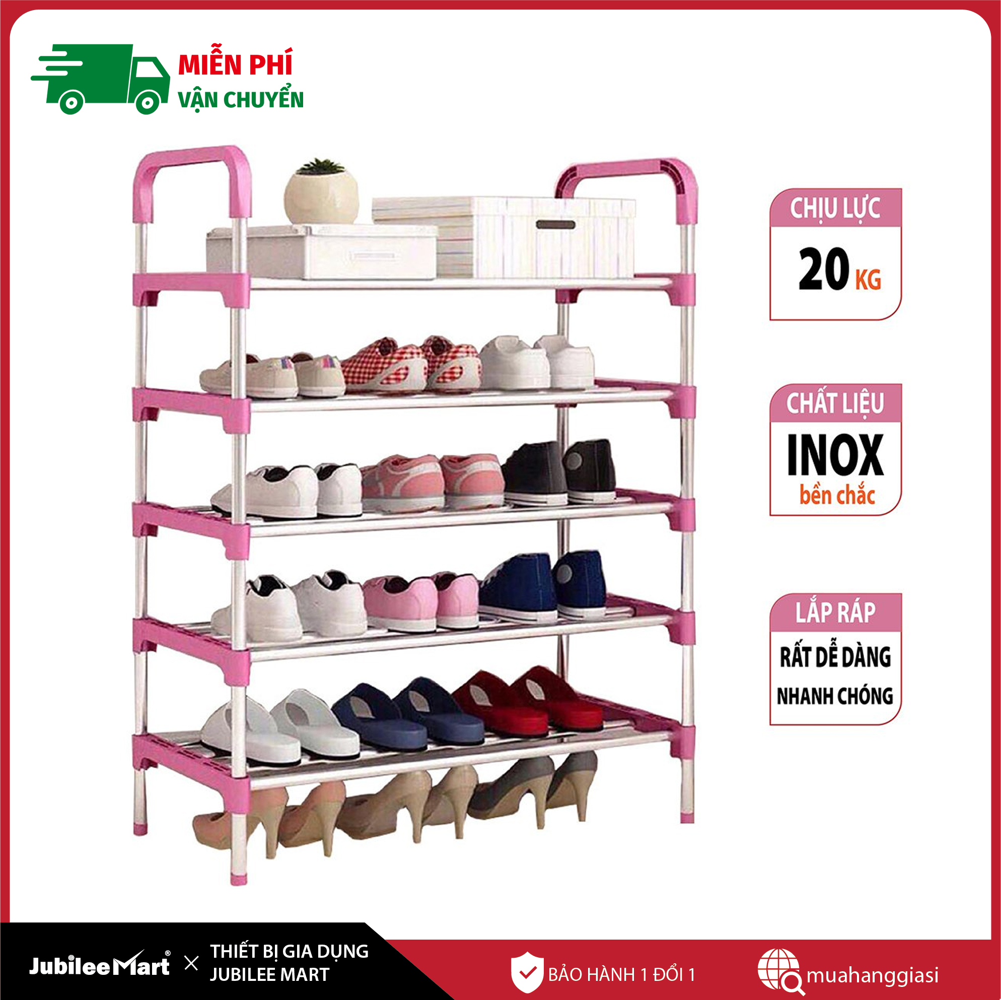 [ SIÊU SALE]] Kệ giày dép 5 tầng khung nhôm,giá để giày nhôm 5 tầng,giầy dép,kệ để đồ,kệ sách,ke giay dep,đồ nội thất