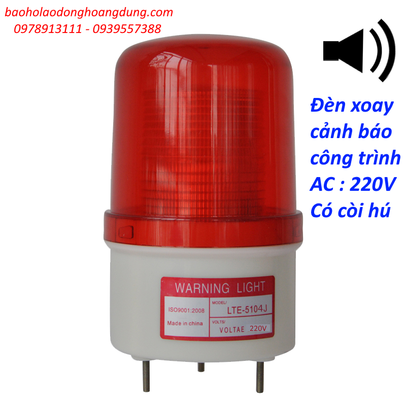 ĐEN QUAY CẢNH BÁO CÓ CÒI, ĐÈN QUAY CẢNH BÁO 220V