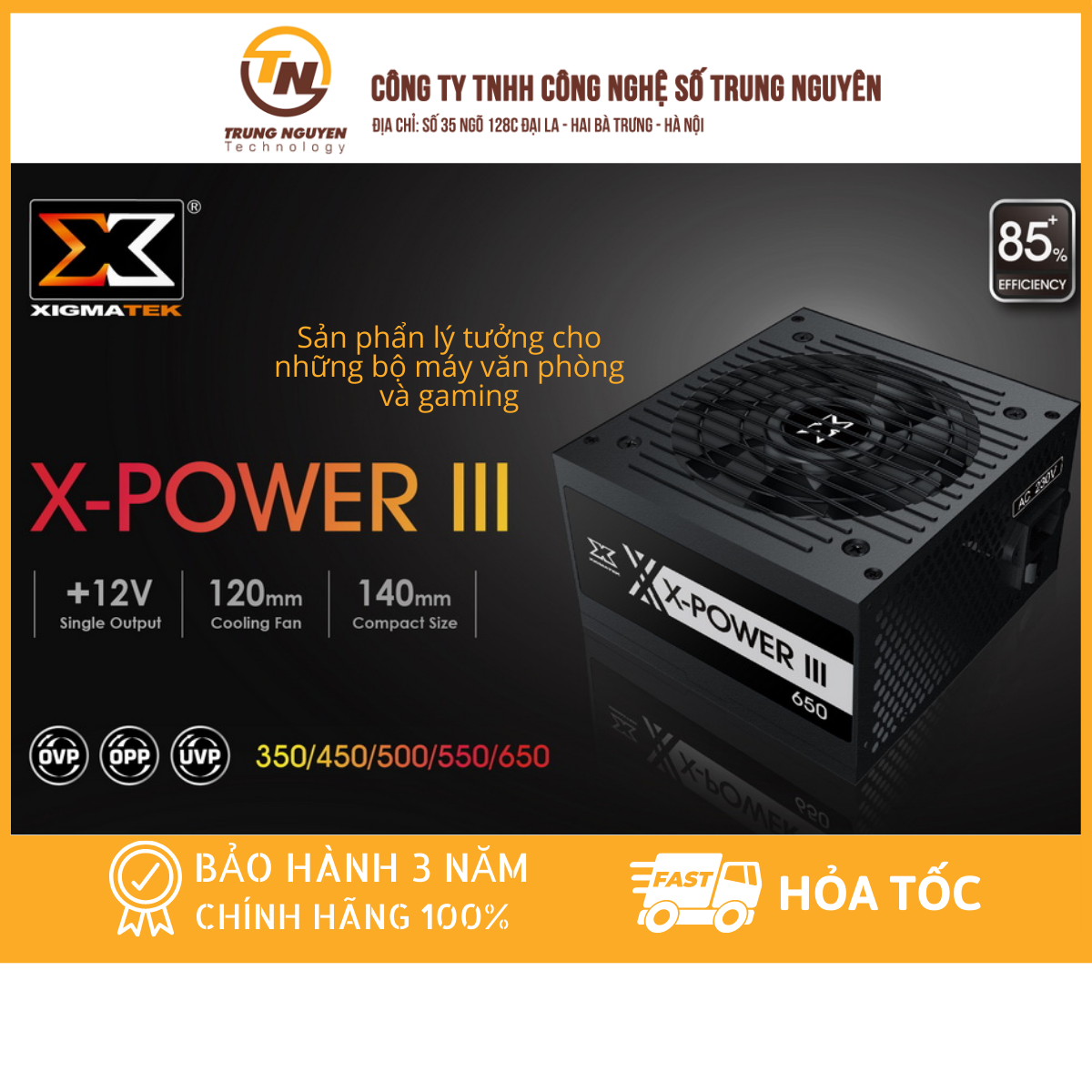 Nguồn xigmatek x-power iii 350/450/550/650